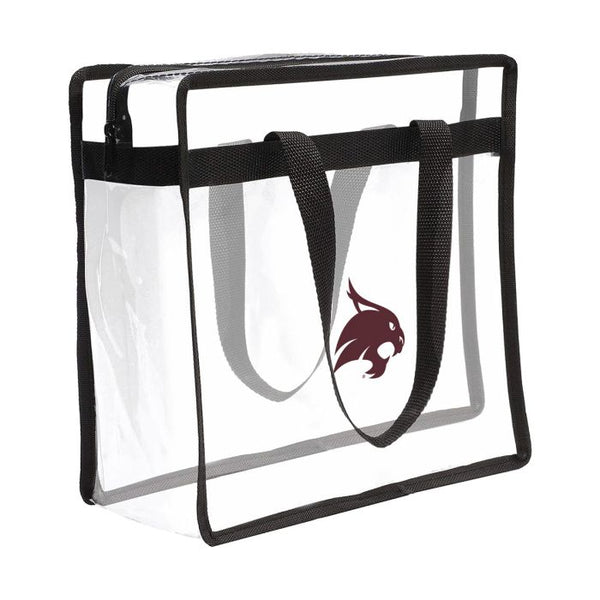 Wholesale-Texas State Bobcats Clear Tote Bag