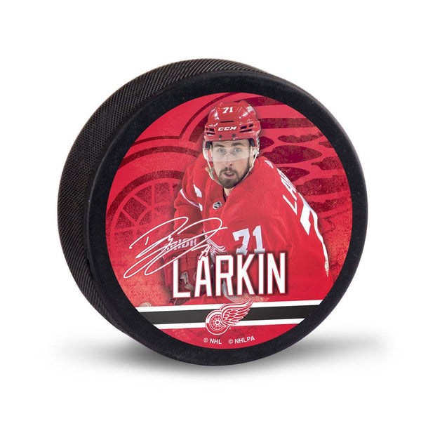 Detroit Red Wings Hockey Puck Packaged Dylan Larkin