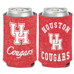 Wholesale-Houston Cougars TEAM COLORED HEATHER Can Cooler 12 oz.