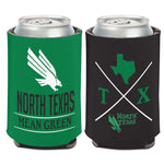 Wholesale-North Texas Mean Green HIPSTER Can Cooler 12 oz.