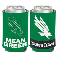 Wholesale-North Texas Mean Green SLOGAN Can Cooler 12 oz.