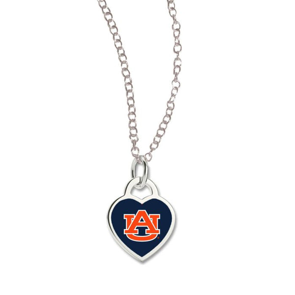 Wholesale-Auburn Tigers Necklace w/3D Heart