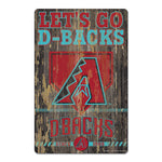 Arizona Diamondbacks Wood Sign 11" x 17" 1/4" thick