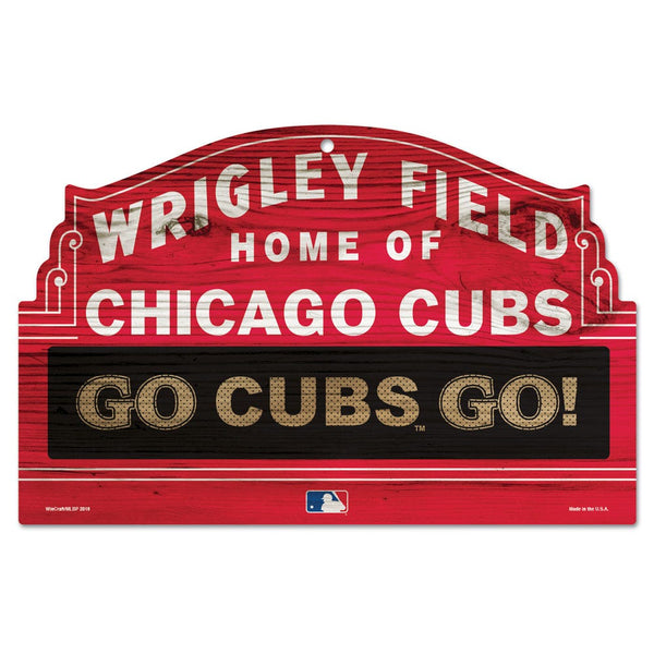 Chicago Cubs Wood Sign 11" x 17" 1/4" thick