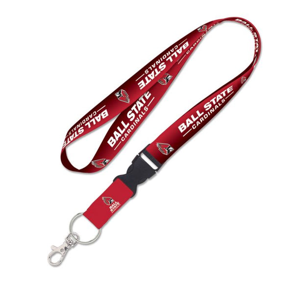 Wholesale-Ball State Cardinals Lanyard w/detachable buckle 1"