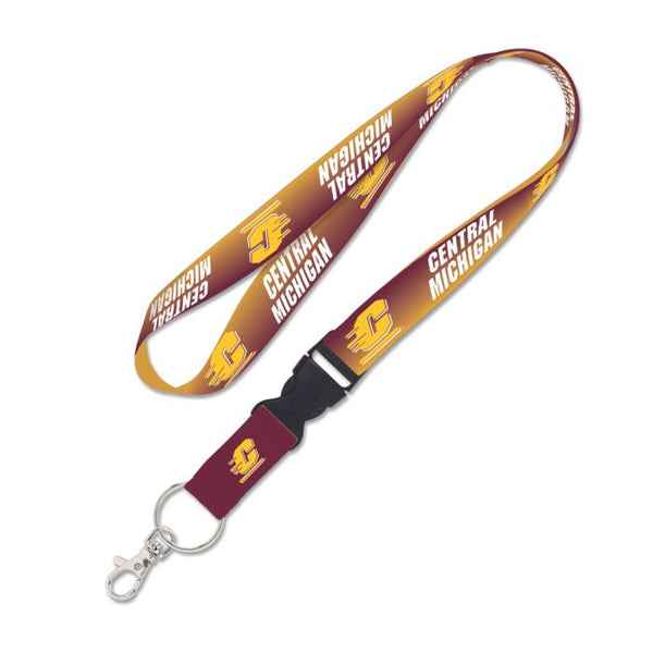 Wholesale-Central Michigan Chippewas Lanyard w/detachable buckle 1"