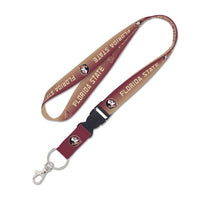 Wholesale-Florida State Seminoles Lanyard w/detachable buckle 1"