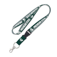 Wholesale-Michigan State Spartans Lanyard w/detachable buckle 1"