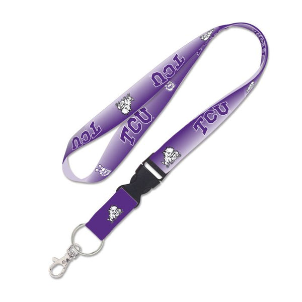 Wholesale-TCU Horned Frogs GRADIENT Lanyard w/detachable buckle 1"