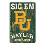 Baylor Bears SLOGAN Wood Sign 11" x 17" 1/4" thick