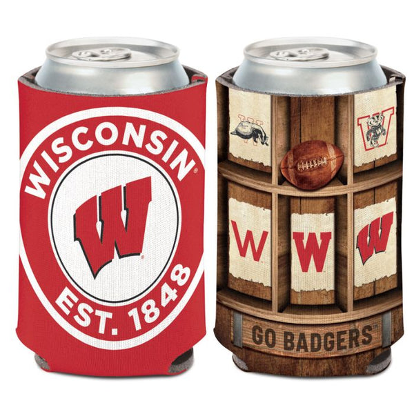 Wholesale-Wisconsin Badgers EVOLUTION Can Cooler 12 oz.