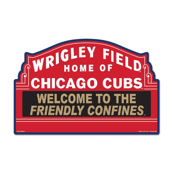 Chicago Cubs Stadium MLB Plastic Sign 11" x 17"