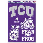 TCU Horned Frogs Multi-Use Decal 11" x 17"