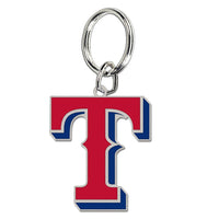 Texas Rangers Cloisonne Key Ring Carded