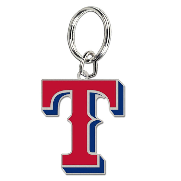 Texas Rangers Cloisonne Key Ring Carded