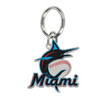 Miami Marlins Cloisonne Key Ring Carded