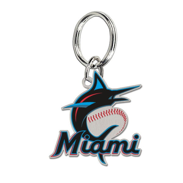 Miami Marlins Cloisonne Key Ring Carded