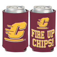 Wholesale-Central Michigan Chippewas SLOGAN Can Cooler 12 oz.