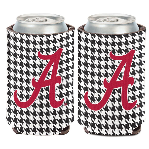 Alabama Crimson Tide /Houndstooth Can Cooler 12 oz.