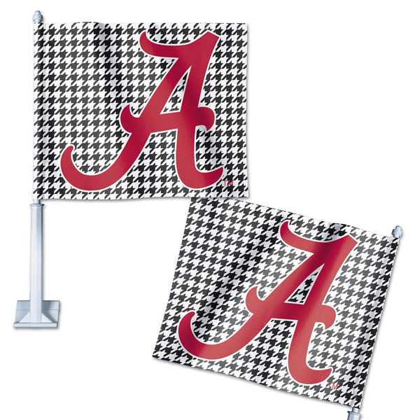 Alabama Crimson Tide /Houndstooth Car Flag 11.75" x 14"