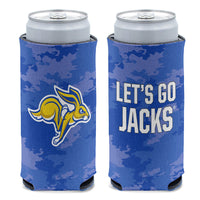 South Dakota State Jackrabbits TEAM COLOR CAMO 12 oz Slim Can Cooler