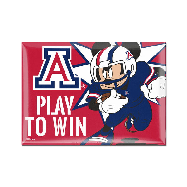 Arizona Wildcats / Disney MICKEY MOUSE FOOTBALL Metal Magnet 2.5" x 3.5"