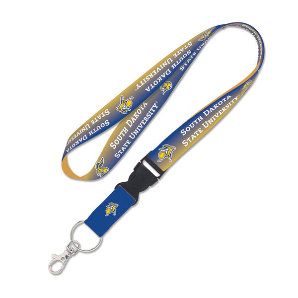 South Dakota State Jackrabbits GRADIENT Lanyard w/detachable buckle 1"