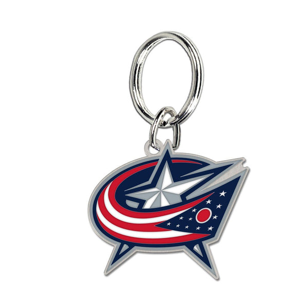 Columbus Blue Jackets Cloisonne Key Ring Carded