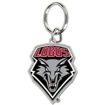 New Mexico Lobos Cloisonne Key Ring Carded