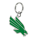 North Texas Mean Green Cloisonne Key Ring Carded