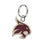 Texas State Bobcats Cloisonne Key Ring Carded