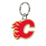 Calgary Flames Cloisonne Key Ring Carded