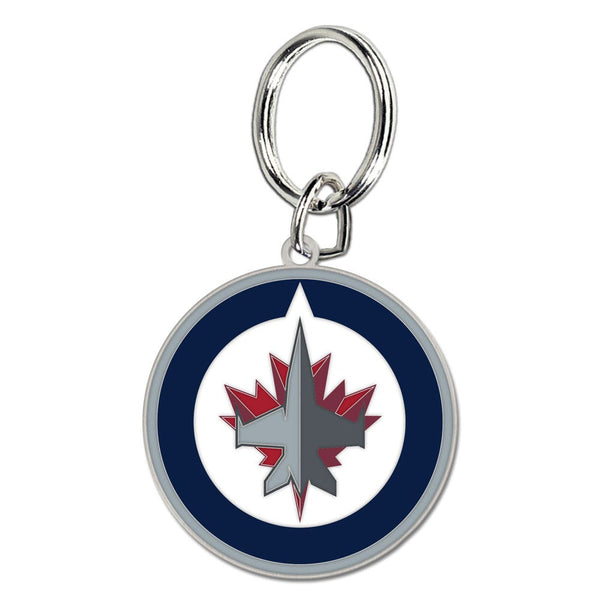 Winnipeg Jets Cloisonne Key Ring Carded
