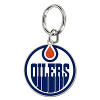 Edmonton Oilers Cloisonne Key Ring Carded