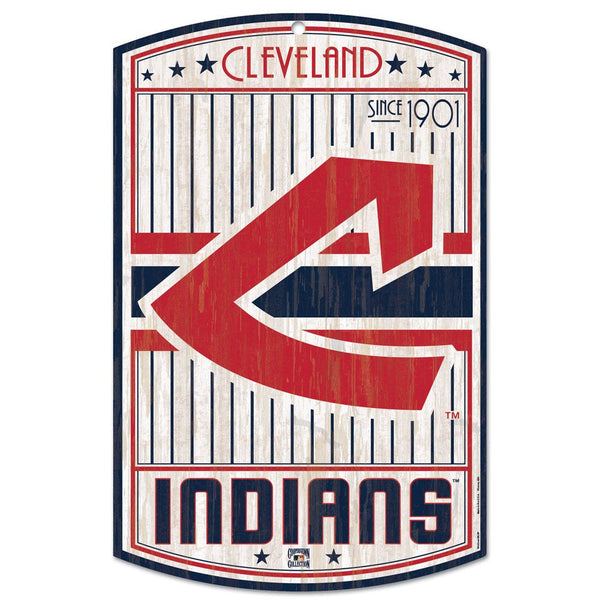 Cleveland Guardians / Cooperstown Wood Sign 11" x 17" 1/4" thick