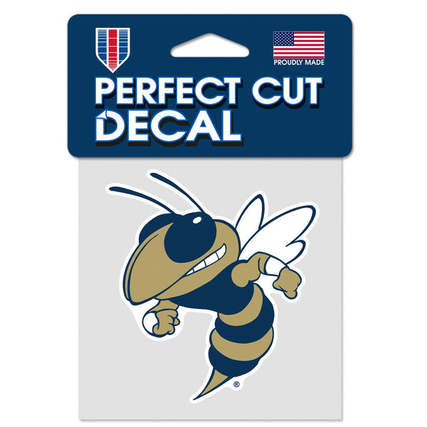Georgia Tech Yellow Jackets Perfect Cut Color Decal 4" x 4"
