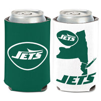 New York Jets STATE SHAPE Can Cooler 12 oz.