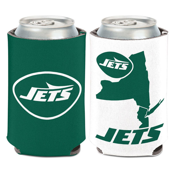 New York Jets STATE SHAPE Can Cooler 12 oz.