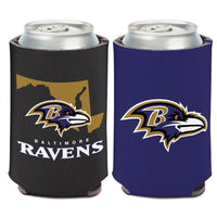 Baltimore Ravens STATE SHAPE Can Cooler 12 oz.