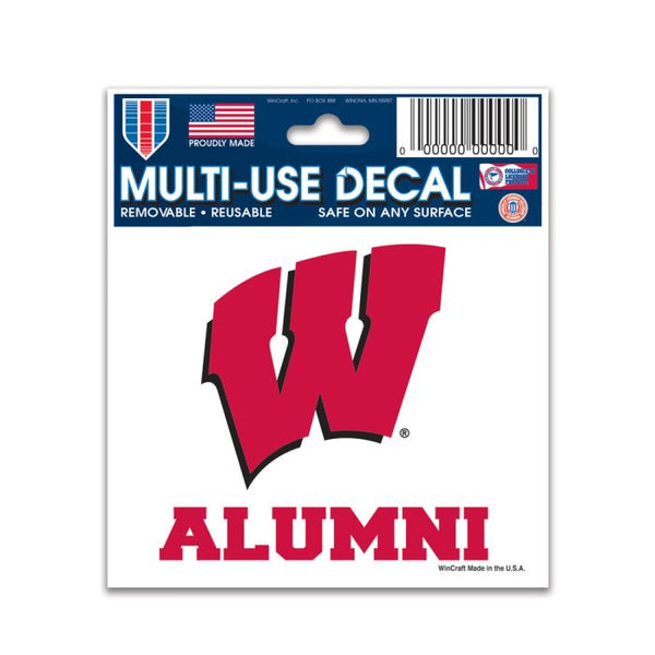 Wholesale-Wisconsin Badgers Alumni Multi-Use Decal 3" x 4"