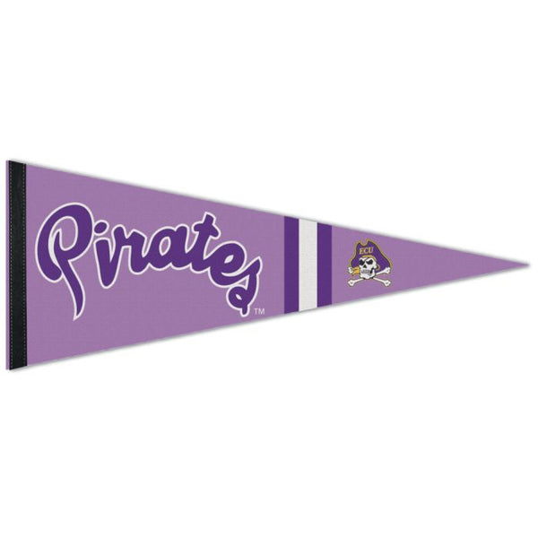 Wholesale-East Carolina Pirates POWDER PURPLE Premium Pennant 12" x 30"