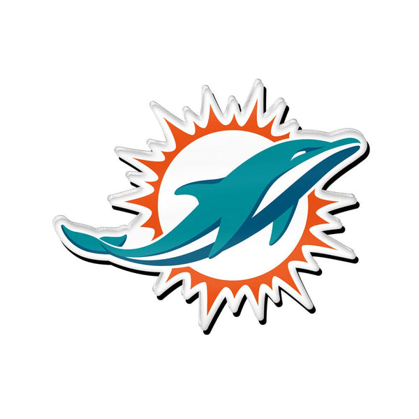 Miami Dolphins logo Acrylic Pin Jewelry Card
