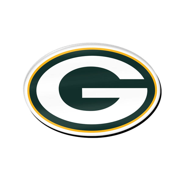 Green Bay Packers logo Acrylic Pin Jewelry Card