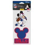Buffalo Bills / Disney Perfect Cut Decal Set of two 4"x4"