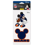 Chicago Bears / Disney Mickey Mouse Perfect Cut Decal Set of Two 4"x4"