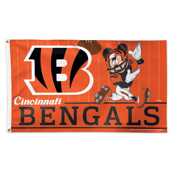 Cincinnati Bengals / Disney Mickey Mouse Flag - Deluxe 3' X 5'