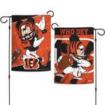 Cincinnati Bengals / Disney Mickey Mouse Garden Flags 2 sided 12.5" x 18"