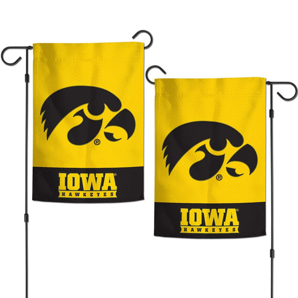 Iowa Hawkeyes Applique Garden Flags 12.5" x 18"