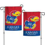 Kansas Jayhawks Applique Garden Flags 12.5" x 18"