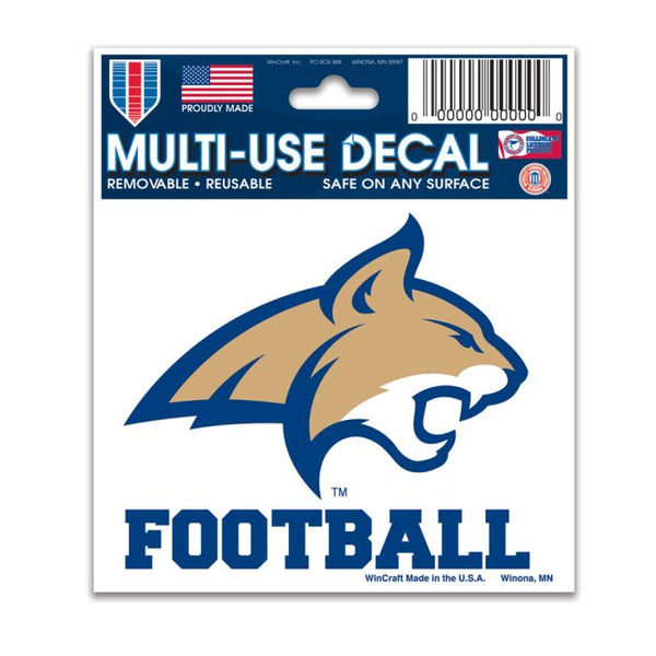 Wholesale-Montana State Bobcats Football Multi-Use Decal 3" x 4"